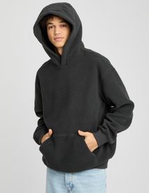 Sweat sherpa &agrave; capuche