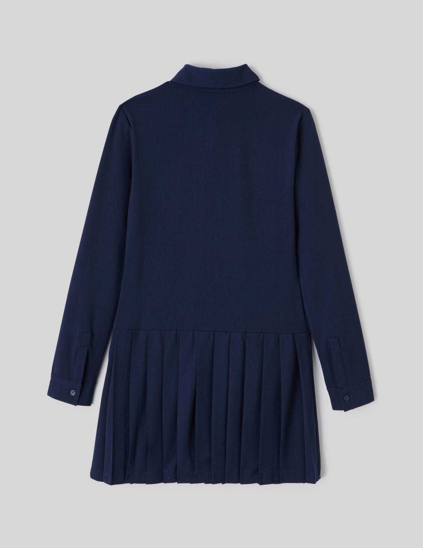 Robe chemise pliss&eacute;e