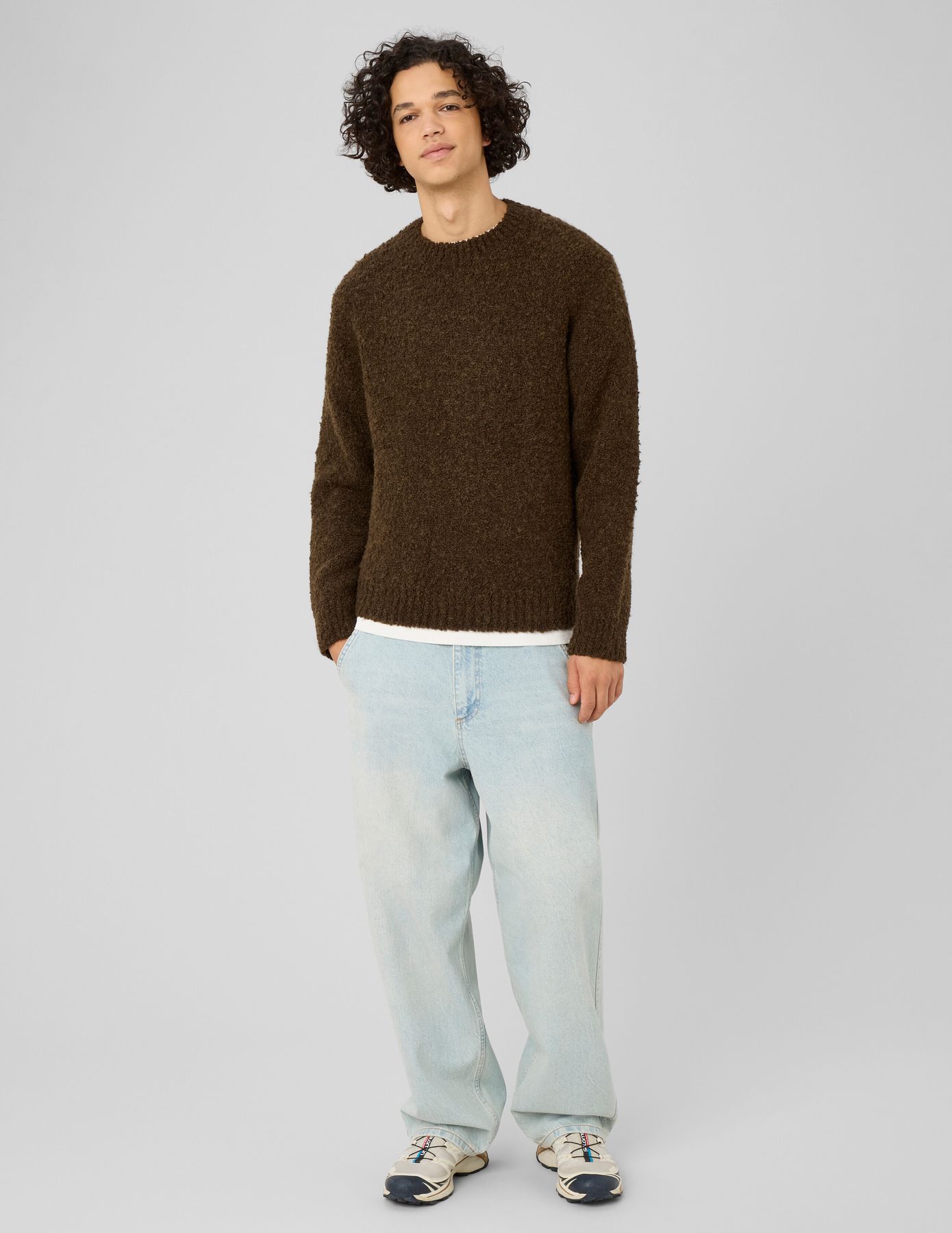 Pull maille bouclette