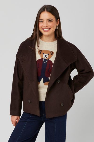 Lainage court col montant