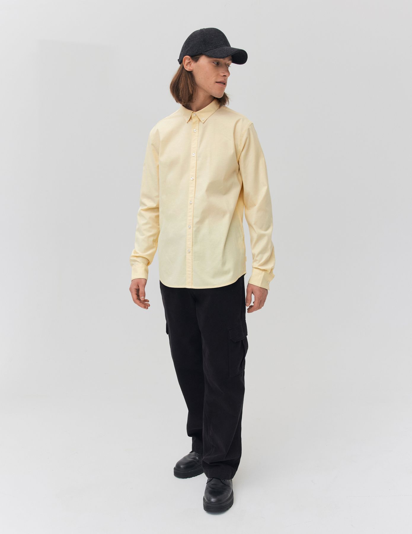 Chemise unie ajustée