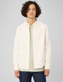 Chemise en velours c&ocirc;tel&eacute;