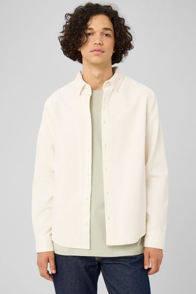 Chemise en velours c&ocirc;tel&eacute;