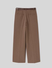 Pantalon large ceintur&eacute;