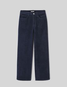 Pantalon wide leg velours