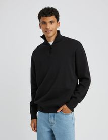 Pull col montant zippé