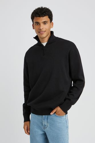 Pull col montant zippé