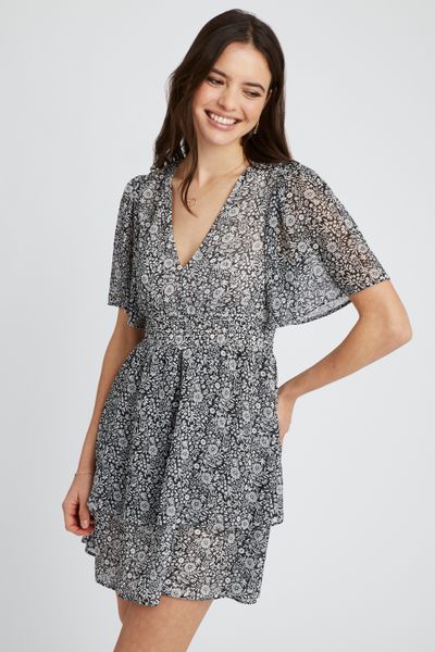 Robe courte imprimée