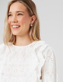 Blouse en broderie anglaise