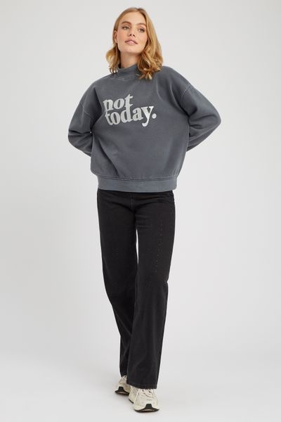 Sweat col montant pailleté