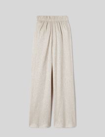 Pantalon texturé et pailleté