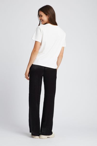 Pantalon satin plissé