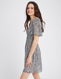 Robe courte imprim&eacute;e