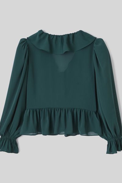 Blouse à volants