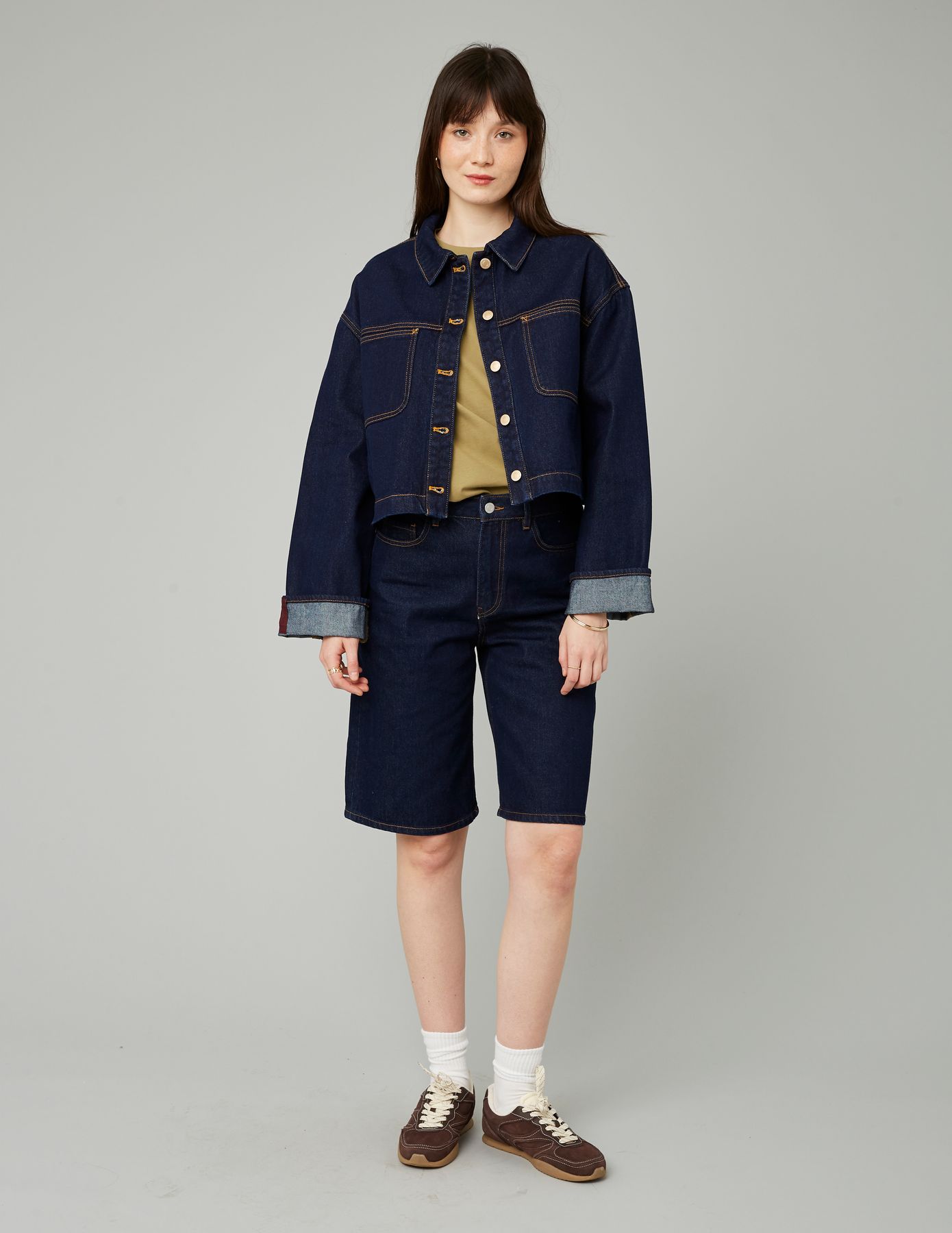 Veste en jean brut