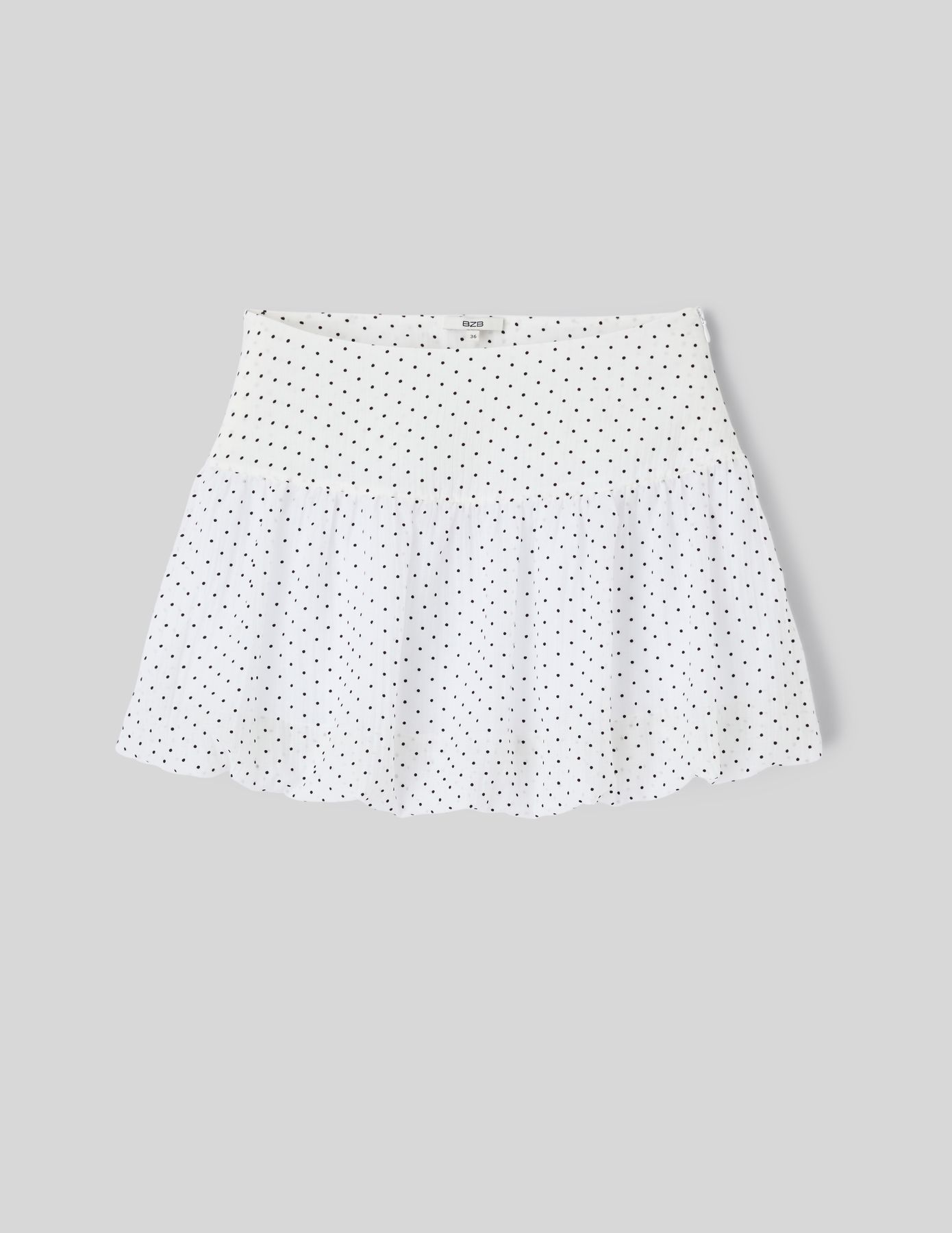 Jupe courte &agrave; pois