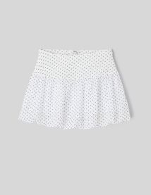 Jupe courte &agrave; pois