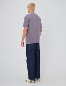 T-shirt brodé garment dye
