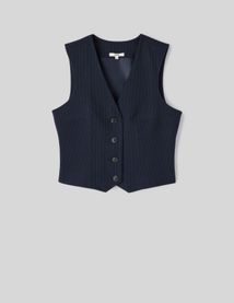 Gilet de costume rayé