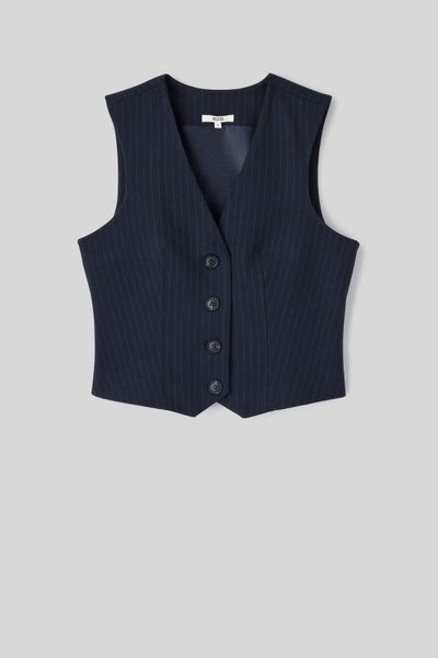 Gilet de costume rayé