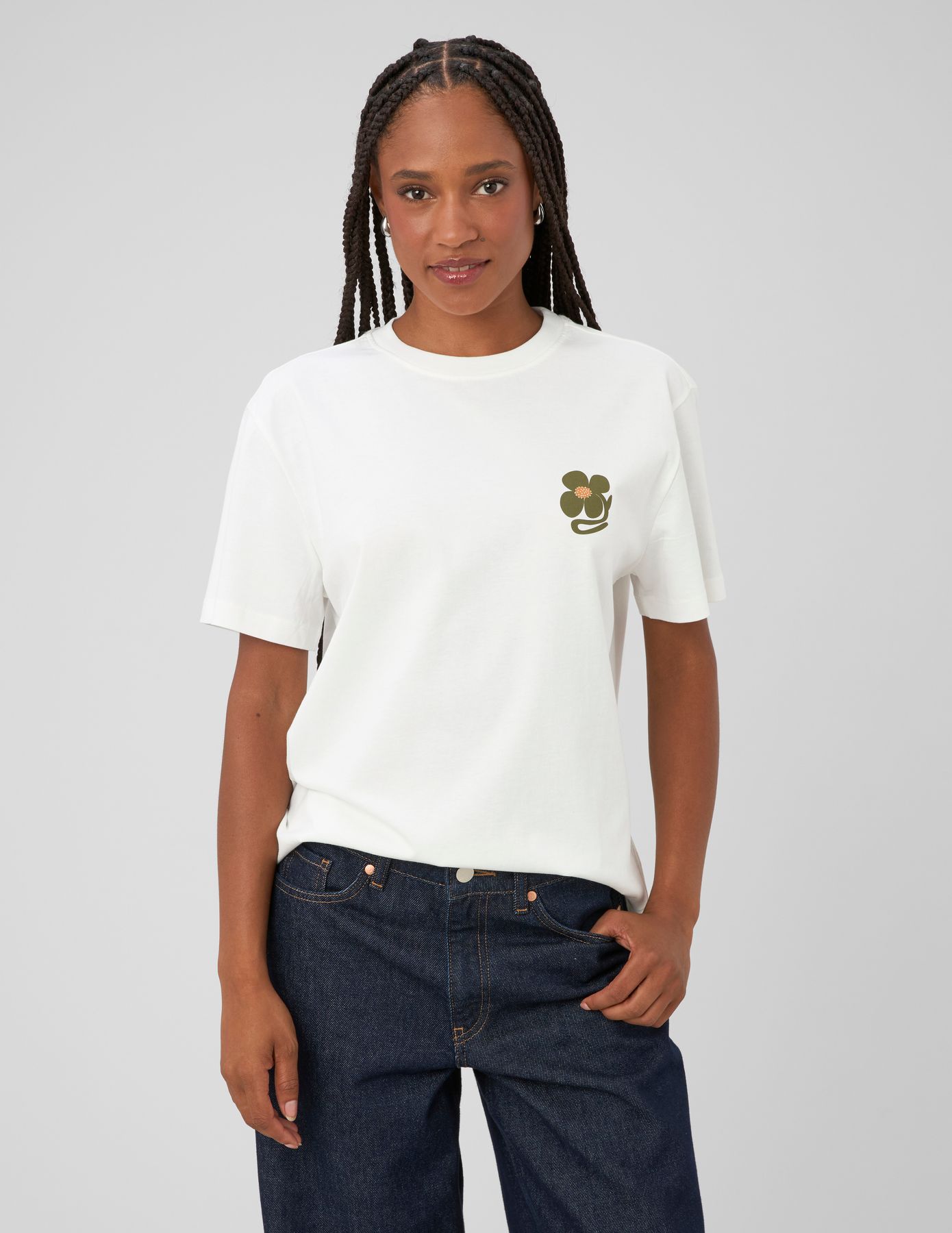 T-shirt imprim&eacute; devant / dos
