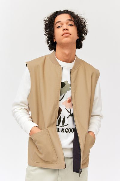 Veste réversible sans manches
