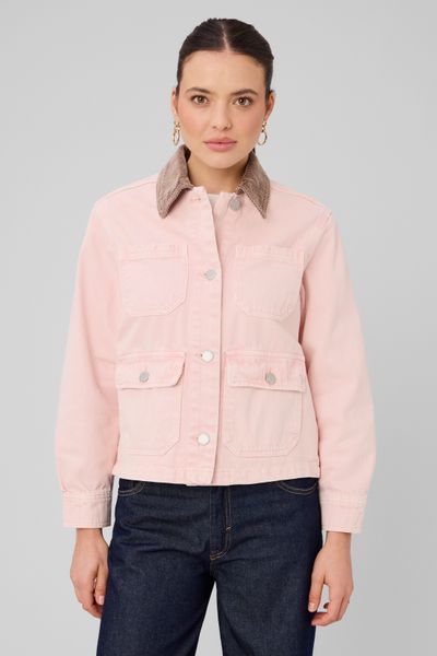 Barn jacket col velours
