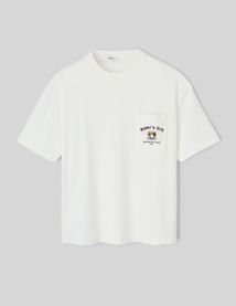 T-shirt poche brodé