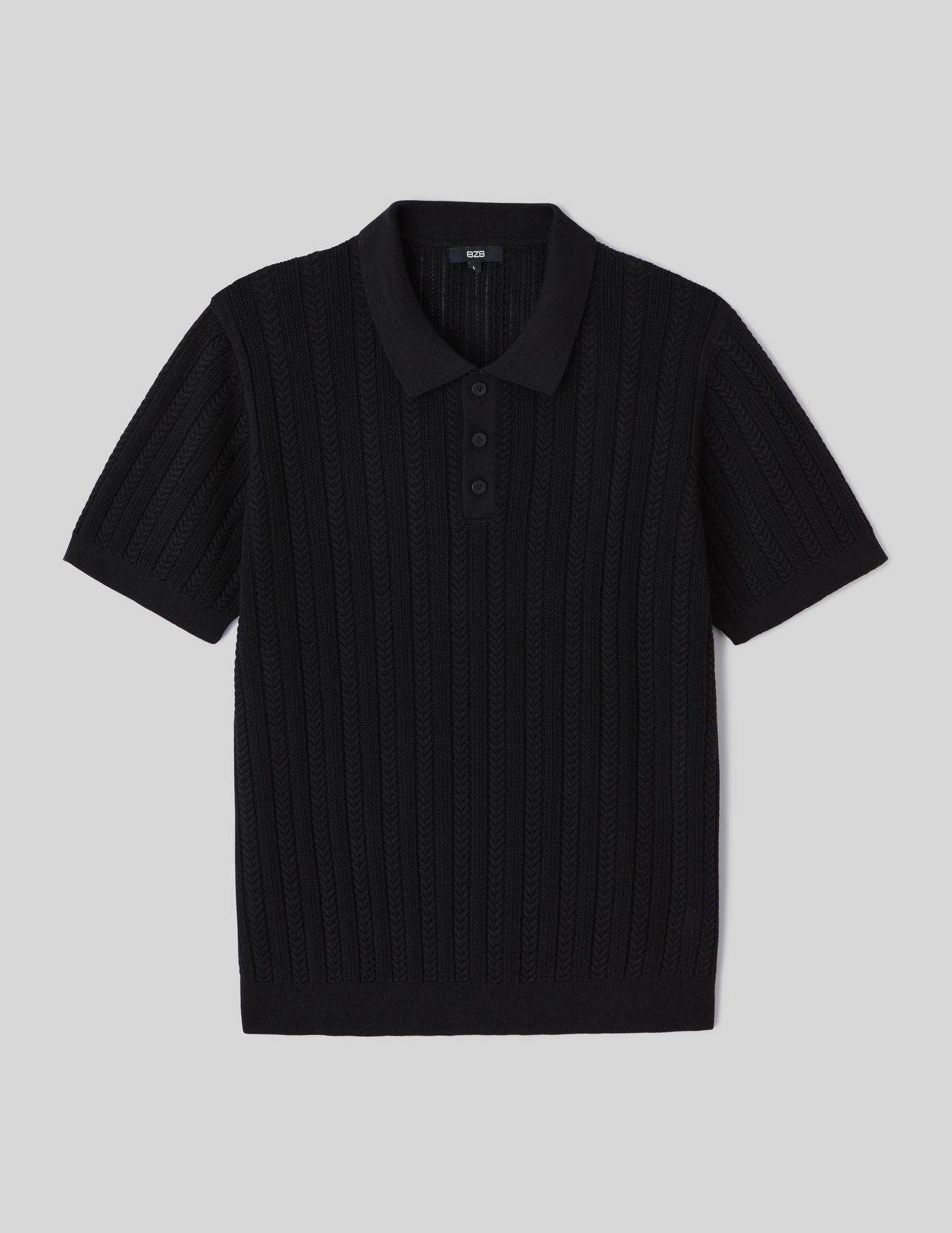 Polo maille fantaisie