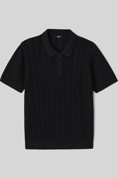 Polo maille fantaisie
