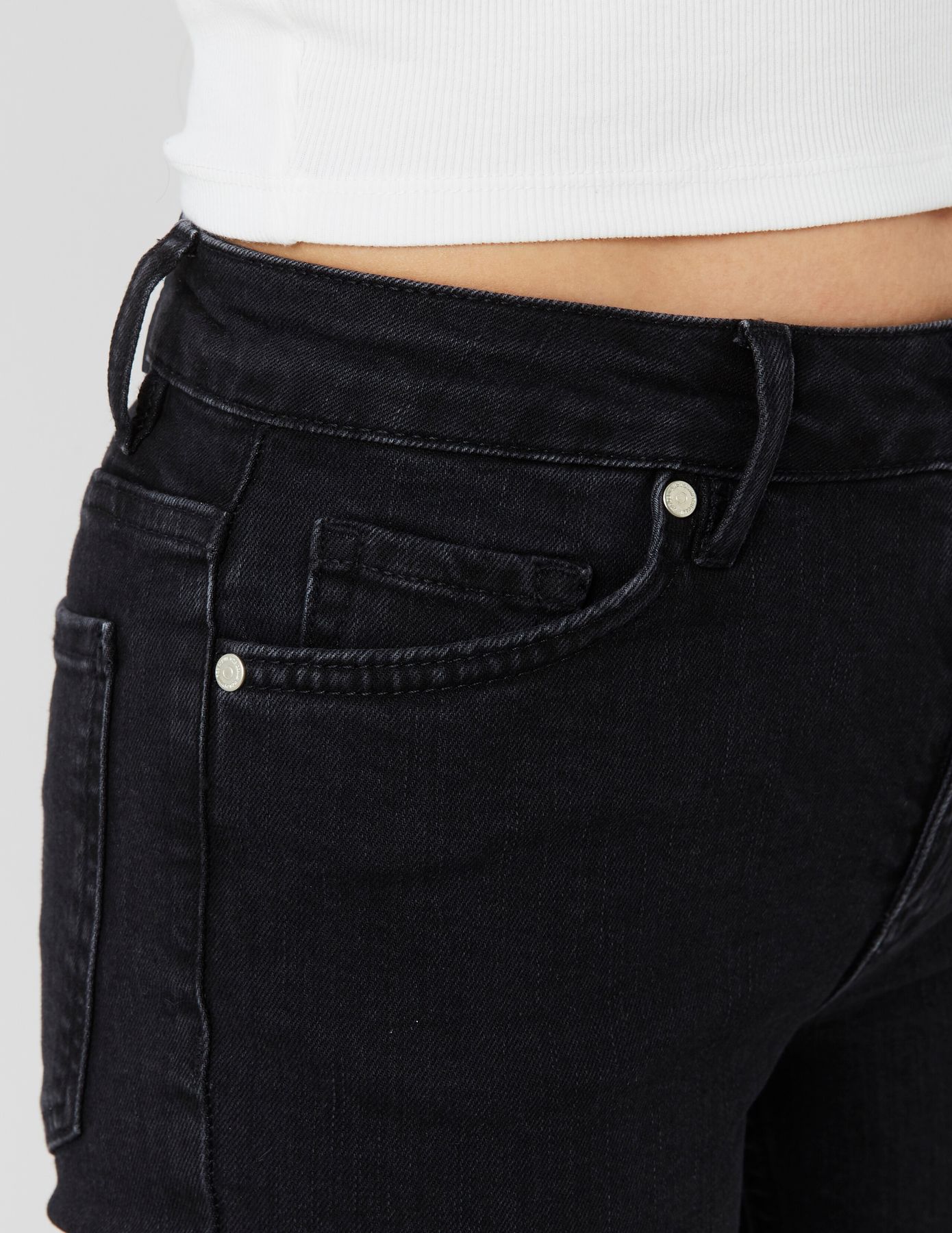 Jean flare cropped