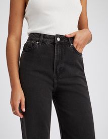 Jean straight taille haute