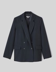 Veste blazer rayée polyester recyclé