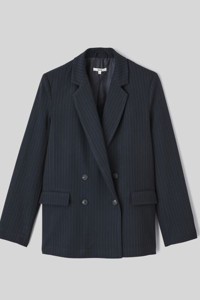 Veste blazer rayée polyester recyclé