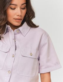 Veste en jean manches courtes
