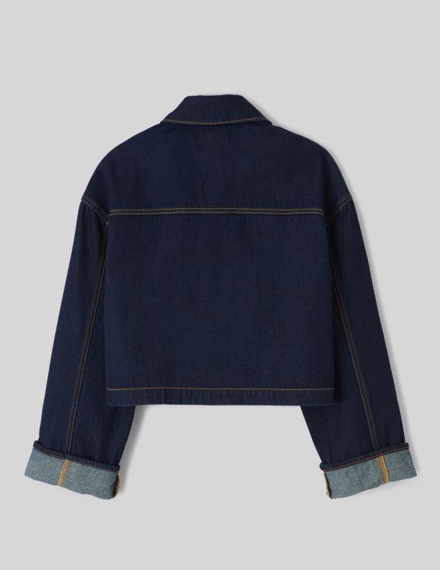 Veste en jean brut