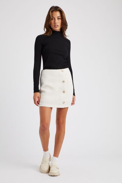 Jupe short en tweed