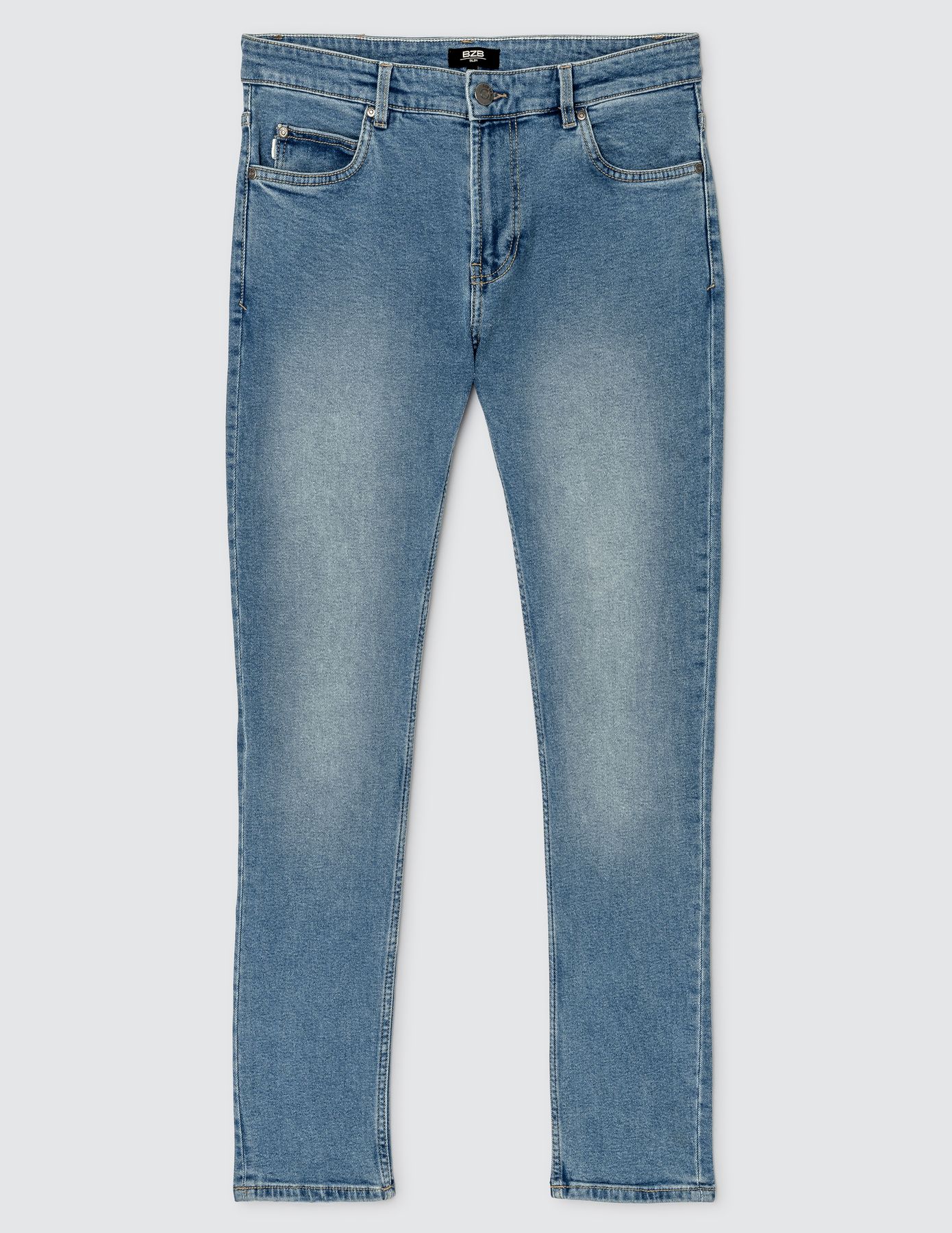 Jean slim basique stone clair