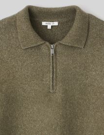 Pull col polo zippé