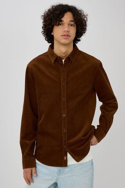 Chemise droite en velours