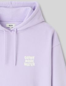Sweat &agrave; capuche imprim&eacute; devant/dos