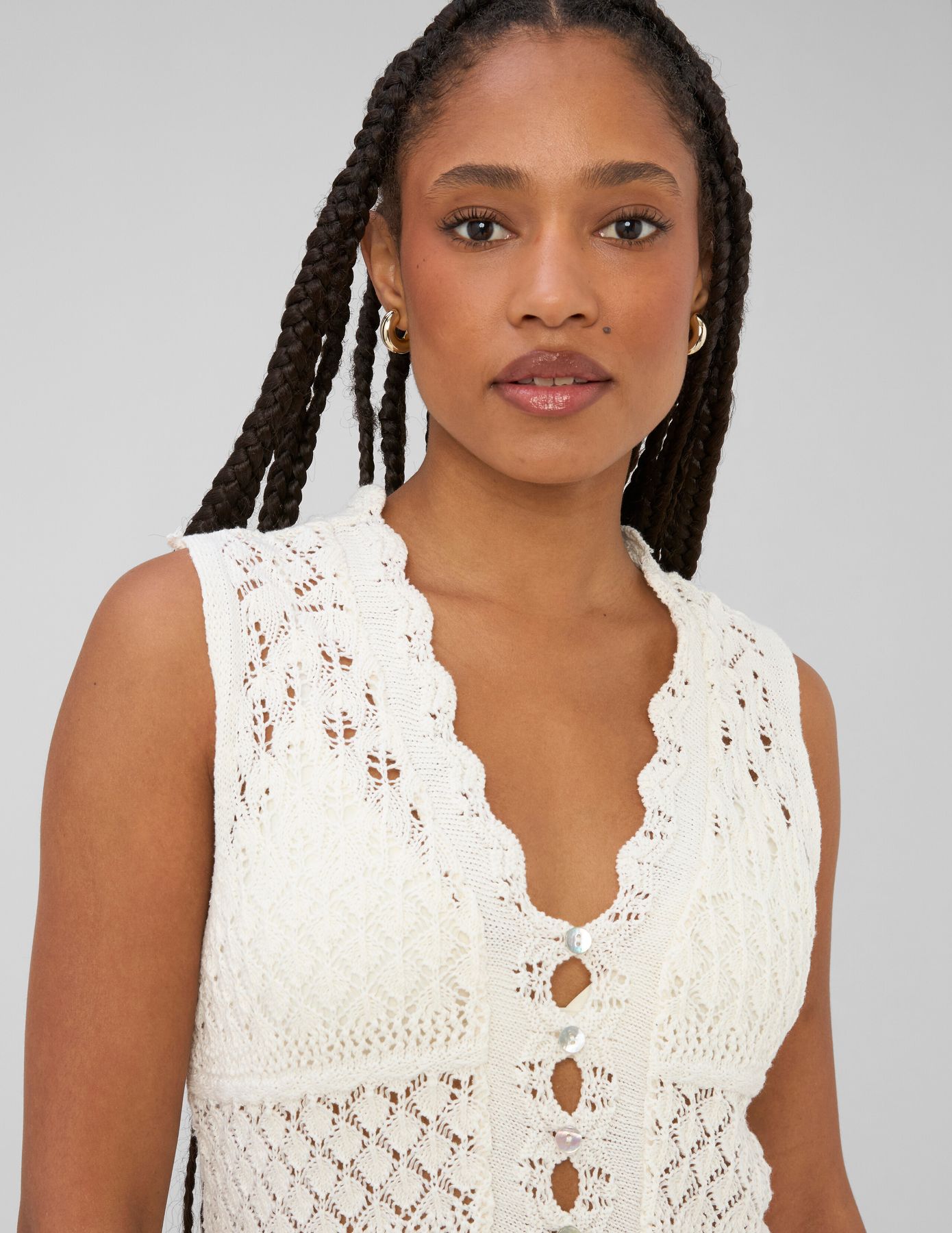 Gilet sans manches crochet