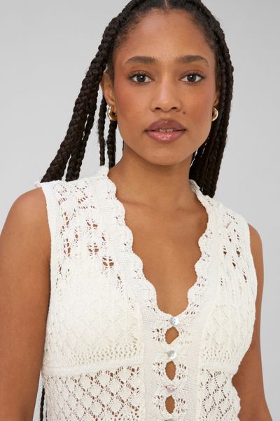 Gilet sans manches crochet