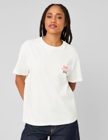 T-shirt imprim&eacute; devant/ dos