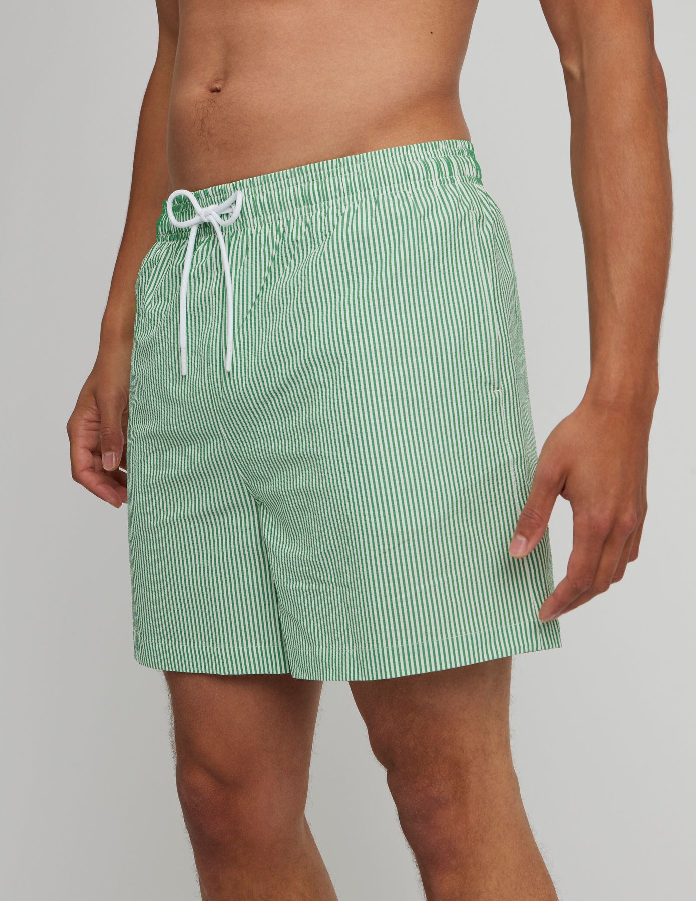 Short de bain en seersucker