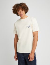 T-shirt brodé à message