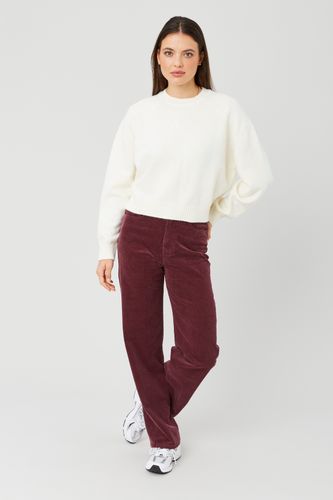 Pantalon straight velours