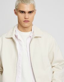Veste zippée col velours