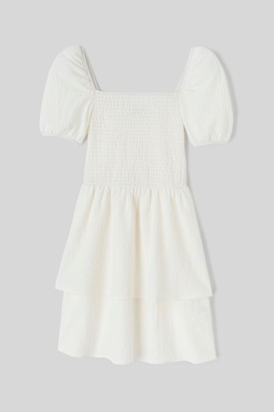 Robe courte à volants