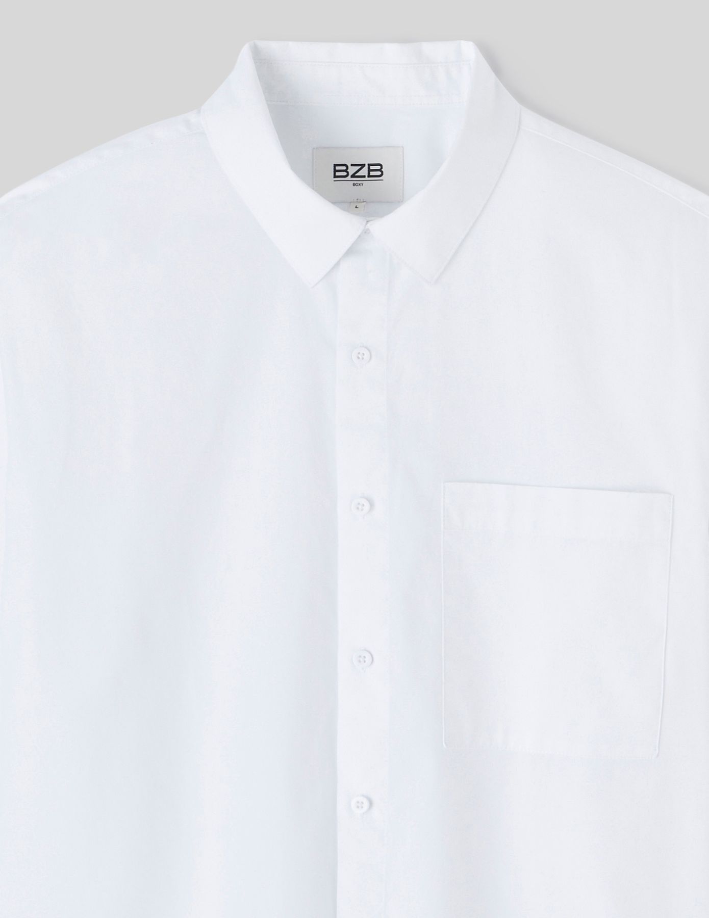Chemise boxy en popeline de coton biologique